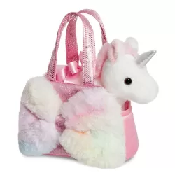FANCY PALS Pink Bow Unicorn Λούτρινο Μονόκερος σε Τσαντάκι 20εκ