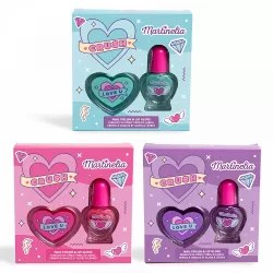 Σούπερ Πακέτο με 1x Nail polish & 1x Lip Gloss CRUSH, σε 3 Γεύσεις  - Συσκ. 6τμχ