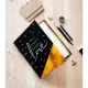 Premium Κλασέρ 2 κρίκων με Λάστιχο GLITTER Gold Dreams