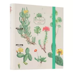 Premium Κλασέρ 2 κρίκων με Λάστιχο BOTANICAL Cacti