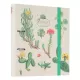 Premium Κλασέρ 2 κρίκων με Λάστιχο BOTANICAL Cacti