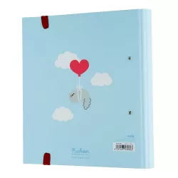 Premium Κλασέρ 2 κρίκων με Λάστιχο PUSHEEN Love Collection