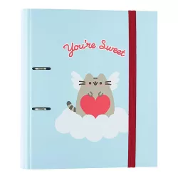 Premium Κλασέρ 2 κρίκων με Λάστιχο PUSHEEN Love Collection