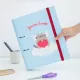 Premium Κλασέρ 2 κρίκων με Λάστιχο PUSHEEN Love Collection