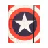 Premium Κλασέρ με Λάστιχο 4 κρίκων MARVEL Captain America Shield