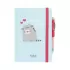 Premium Τετράδιο και Στυλό με Φωτάκι Α5 PUSHEEN Purrfect Love Collection