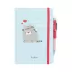 Premium Τετράδιο και Στυλό με Φωτάκι Α5 PUSHEEN Purrfect Love Collection