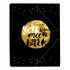 Κουτί σκληρό, 3cm ράχη, με Λάστιχο A4 GLITTER I Love You to the Moon and Back