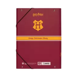 Κουτί σκληρό, 3cm ράχη, με Λάστιχο A4 HARRY POTTER Gryffindor