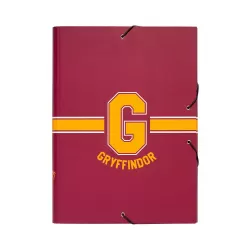 Κουτί σκληρό, 3cm ράχη, με Λάστιχο A4 HARRY POTTER Gryffindor