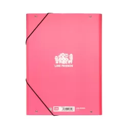 Κουτί σκληρό, 3cm ράχη, με Λάστιχο A4 LINE FRIENDS Cony