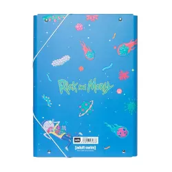 Κουτί σκληρό, 3cm ράχη, με Λάστιχο A4 RICK & MORTY Virus Attack