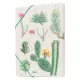 Κουτί σκληρό, 3cm ράχη, με Λάστιχο A4 BOTANICAL CACTI