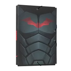 Κουτί σκληρό, 3cm ράχη, με Λάστιχο A4 DC COMICS BATMAN