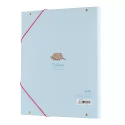 Κουτί σκληρό, 3cm ράχη, με Λάστιχο A4 PUSHEEN Purrfect Love Collection