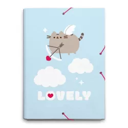 Κουτί σκληρό, 3cm ράχη, με Λάστιχο A4 PUSHEEN Purrfect Love Collection