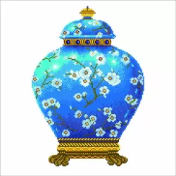 Diamond Dotz Βάζο Μπλε 52Χ52
