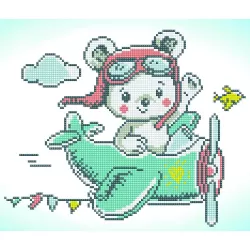 Diamond Dotz Aero Bear 33X28
