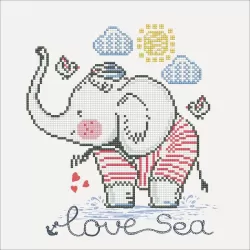 Diamond Dotz Love Sea 32X32