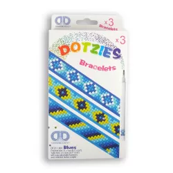 Diamond Dotz Dotzies σετ 3 Βραχιόλια Μπλε