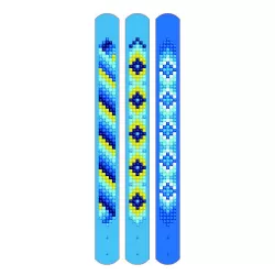 Diamond Dotz Dotzies σετ 3 Βραχιόλια Μπλε