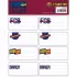 Αυτοκόλλητες Ετικέτες 8x2 FC BARCELONA