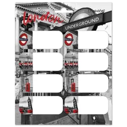 Αυτοκόλλητες Ετικέτες 8x2 LONDON