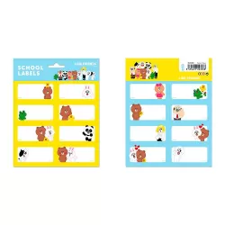 Αυτοκόλλητες Ετικέτες 8x2 LINE FRIENDS