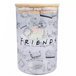 Γυάλινο Δοχείο Αποθήκευσης / Βάζο 18εκ FRIENDS/ΤΑ ΦΙΛΑΡΑΚΙΑ Central Perk