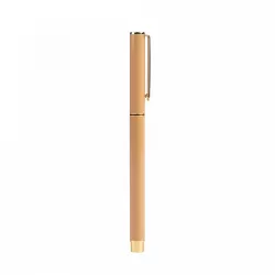 Στυλό 0,70mm KOKONOTE BASIC STUDIO Almond Latte Ανοιχτό Καφέ με Επίχρυσες Λεπτομέρειες