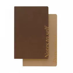 Σετ 2 Τετραδίων Α5 KOKONOTE BASIC STUDIO Almond Mocha