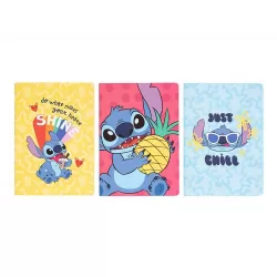 Σετ 3 Τετραδίων Α5/15X21 DISNEY Lilo & Stitch Tropical