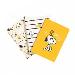 Σετ 3 Τετραδίων Α6/10X15 SNOOPY Lazy Days