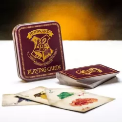 Playing Cards in Metal Case HARRY POTTER Hogwarts