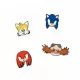 Σετ 4 Κονκάρδες SONIC THE HEDGEHOG