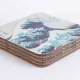 Σετ 4 Σουβέρ HOKUSAI by Kokonote