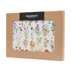 Σετ 4 Σουπλά BOTANICAL Wild Flowers by Kokonote