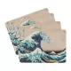 Σετ 4 Σουπλά HOKUSAI  by Kokonote