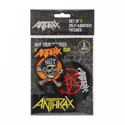 Σετ με 3 Ραφτά/Patches ANTHRAX