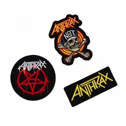 Σετ με 3 Ραφτά/Patches ANTHRAX