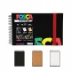 Posca self-adhesive Blackbook Sketchbook A5 - Uni- 100 g, 48 pages