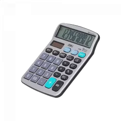 DELI CORE Αριθμομηχανή 12 Ψηφίων 12x15x3εκ Ασημί