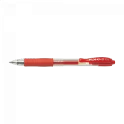 Στυλό Gel 0.5mm Fine PILOT G-2 Κόκκινο, σε Κουτί 12τμχ