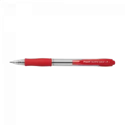 Στυλό Μπίλιας 0.7mm PILOT SUPER GRIP Fine Κόκκινο, σε Κουτί 12τμχ