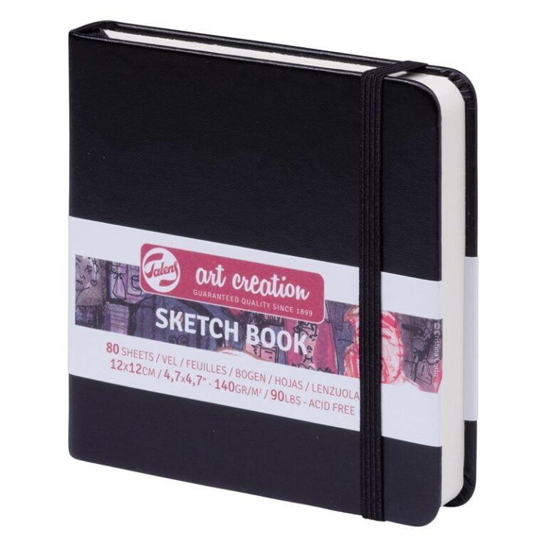 Talens Art Creation Sketchbook Black 12X12 cm, 140 Grams