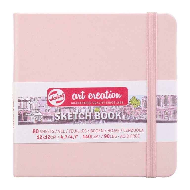 Talens Art Creation Sketchbook Pastel Pink – 12×12 cm – 140 gr – 80 Sheets