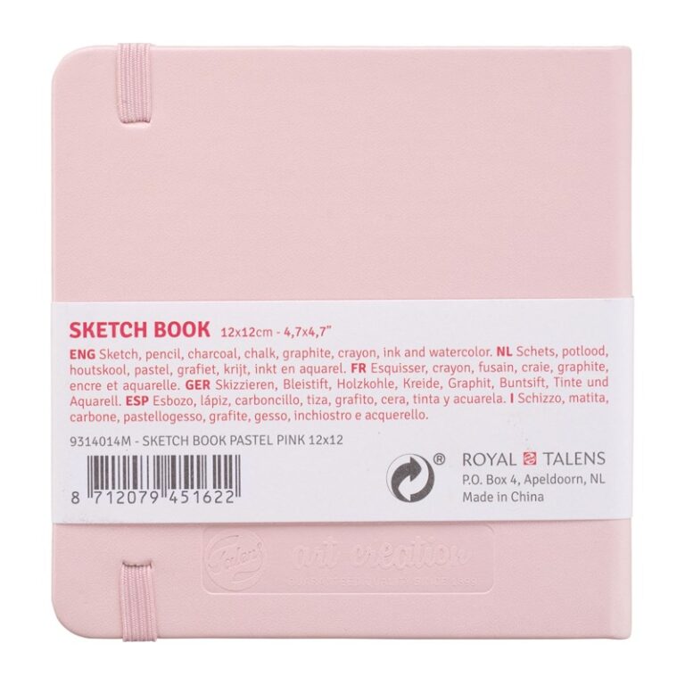 Talens Art Creation Sketchbook Pastel Pink – 12×12 cm – 140 gr – 80 Sheets