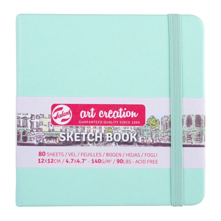 Talens Art Creation Sketchbook Fresh Mint – 12×12 cm – 140 gr – 80 Sheets