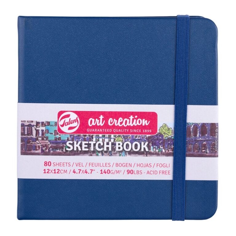 Talens Art Creation Sketchbook Navy Blue – 12×12 cm – 140 gr – 80 Sheets
