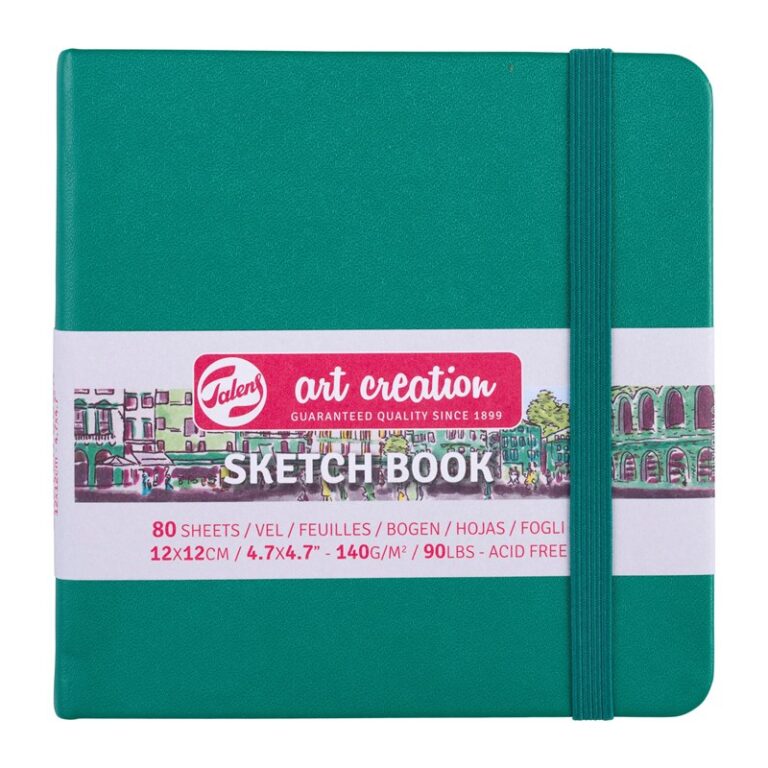 Talens Art Creation Sketchbook Forest Green – 12×12 cm – 140 gr – 80 Sheets